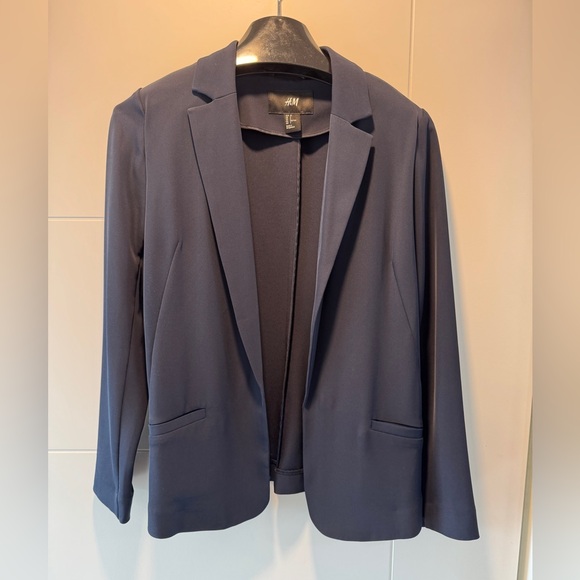 H&M Jackets & Blazers - H&M Women's Soft open Dark Blue Blazer